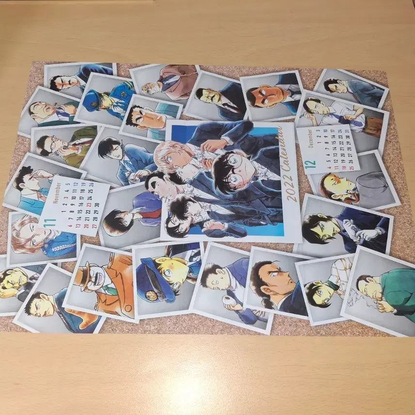 [BUNJANG] Detective Conan Original Illustration Two-Sided Folded Poster Police Academy Furuya Rei / 명탐정 코난 원화 양면 접지 포스터 경찰 동기조 아무로후루야마츠다히로미츠
