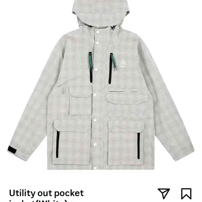 [BUNJANG] OWOC Utility Windbreaker Jacket / (새상품)OWOC 오더블유오씨 후드 바람막이 자켓