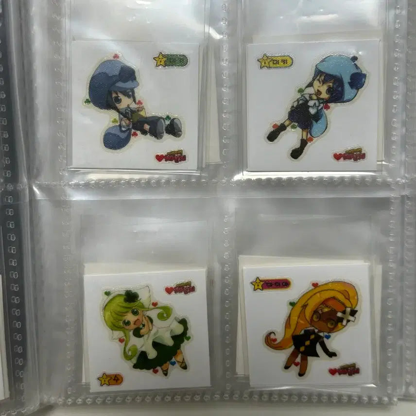 [BUNJANG] Character Chage Ttibuseel 46-Piece Sticker Set / 캐릭캐릭체인지 띠부씰 46종 ( 고전문구 )