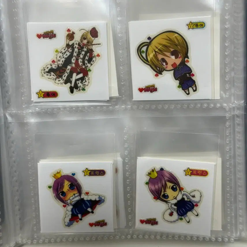 [BUNJANG] Character Chage Ttibuseel 46-Piece Sticker Set / 캐릭캐릭체인지 띠부씰 46종 ( 고전문구 )