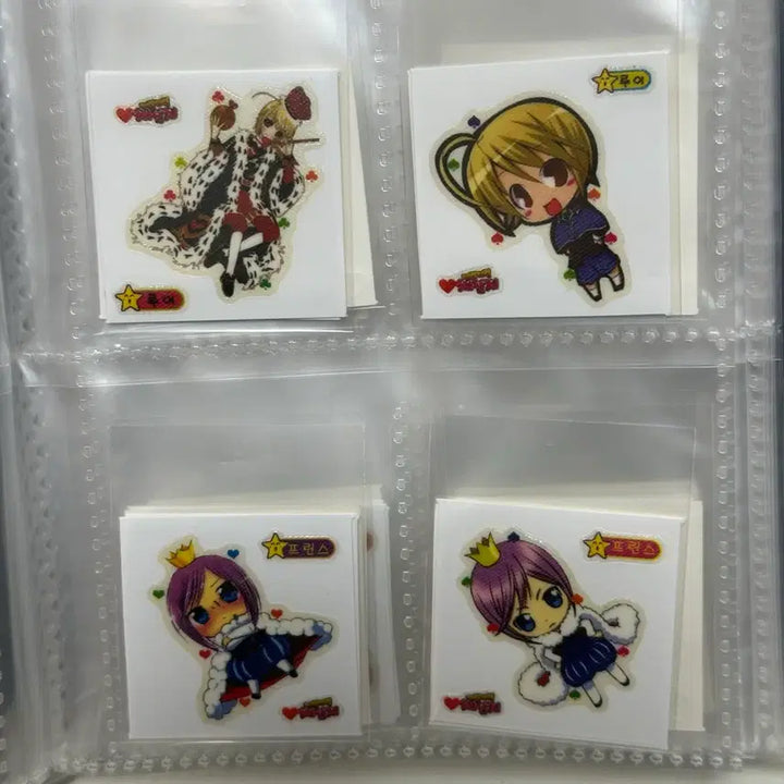 [BUNJANG] Character Chage Ttibuseel 46-Piece Sticker Set / 캐릭캐릭체인지 띠부씰 46종 ( 고전문구 )