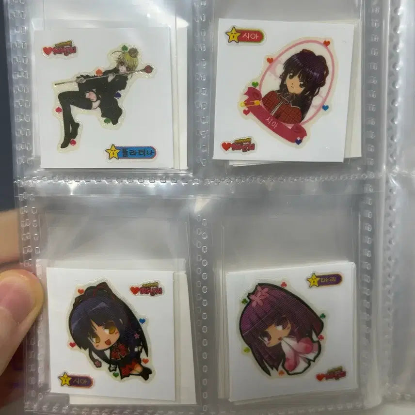 [BUNJANG] Character Chage Ttibuseel 46-Piece Sticker Set / 캐릭캐릭체인지 띠부씰 46종 ( 고전문구 )