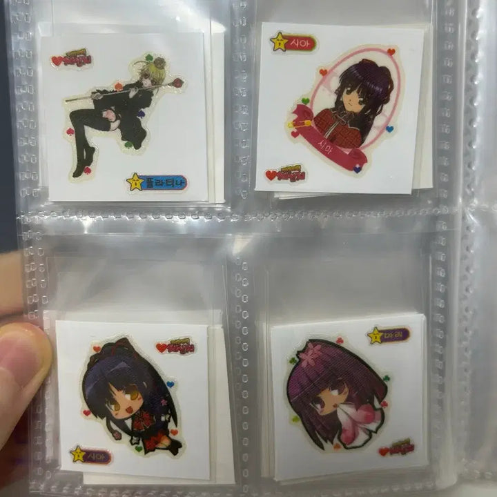 [BUNJANG] Character Chage Ttibuseel 46-Piece Sticker Set / 캐릭캐릭체인지 띠부씰 46종 ( 고전문구 )