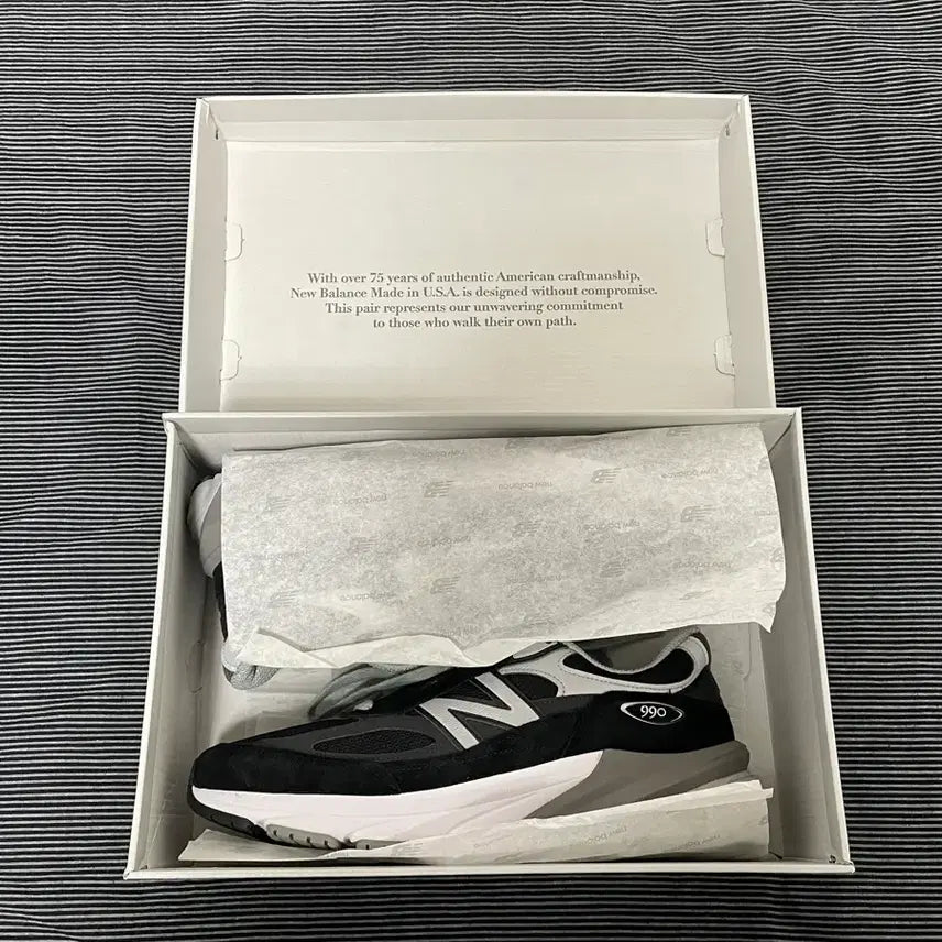[BUNJANG] New Balance 990v6 Black Sneakers / 뉴발란스 990V6 블랙 275 새상품