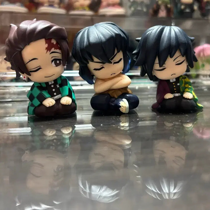 [BUNJANG] Demon Slayer Shoulder Bump Gacha Figure Bundle Set / 일괄) 귀멸의칼날 어깨쿵 가챠 피규어 탄지로 이노스케 토미오카 기유