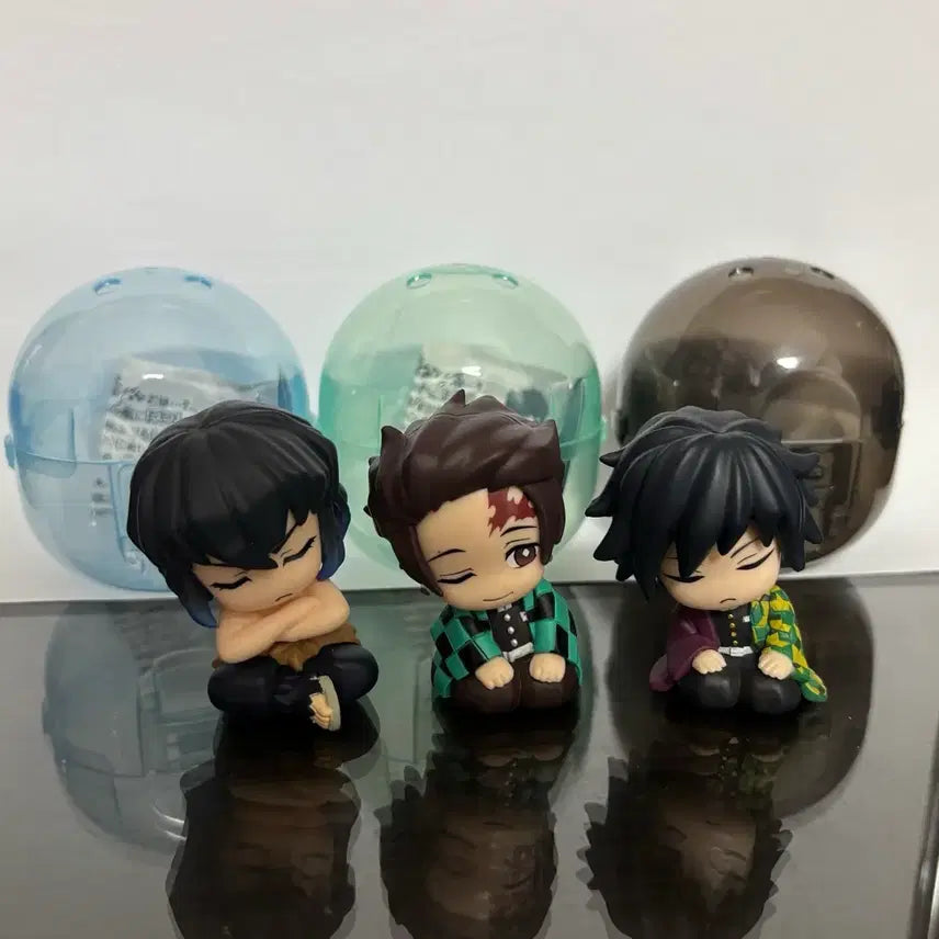 [BUNJANG] Demon Slayer Shoulder Bump Gacha Figure Bundle Set / 일괄) 귀멸의칼날 어깨쿵 가챠 피규어 탄지로 이노스케 토미오카 기유
