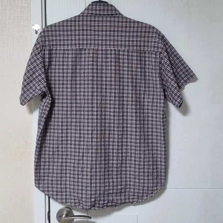 [BUNJANG] Unbranded Checkered Short-Sleeved Shirt / 체크 반팔 셔츠 LL