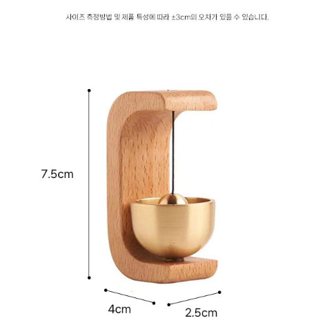 [BUNJANG] Wooden Magnetic Doorbell 2-Color Wind Chime / 우드 자석 도어벨 2color  재물운 집들이 인테리어 풍경 종
