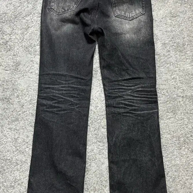 [SOLD OUT] 엘무드 아키라 플레어 데님 워시드 블랙 44