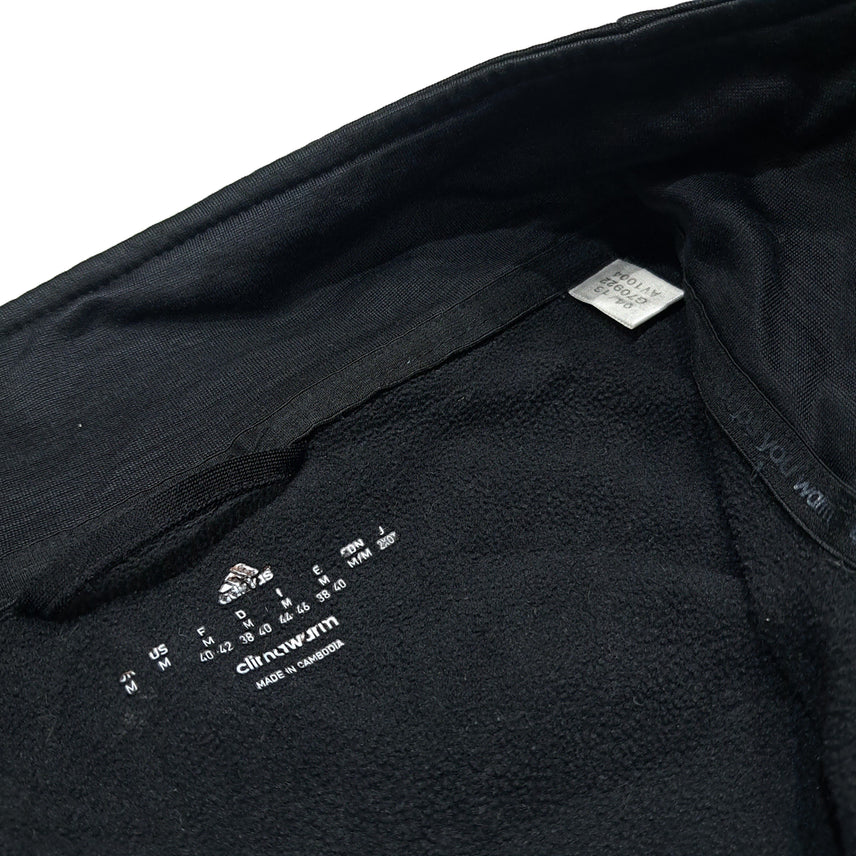 [BUNJANG] Adidas Clima-Warm Asymmetrical Black Crop Jacket / CL818 FREE 아디다스 기모 비대칭 블랙 크롭 집업 자켓