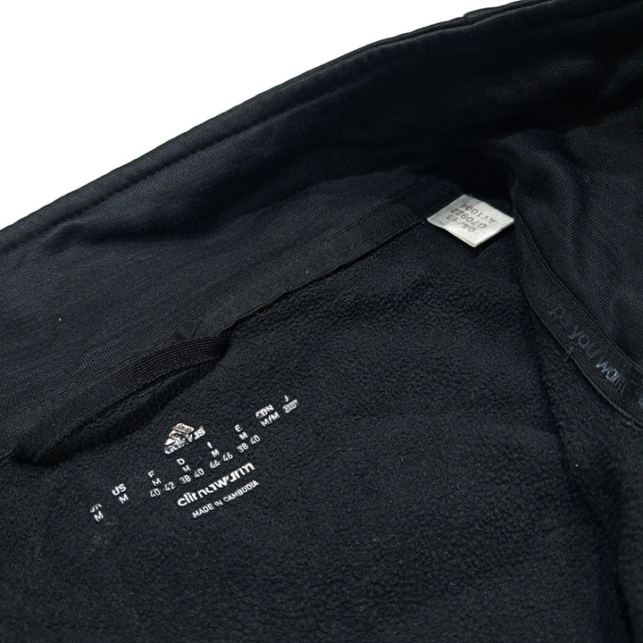 [BUNJANG] Adidas Clima-Warm Asymmetrical Black Crop Jacket / CL818 FREE 아디다스 기모 비대칭 블랙 크롭 집업 자켓