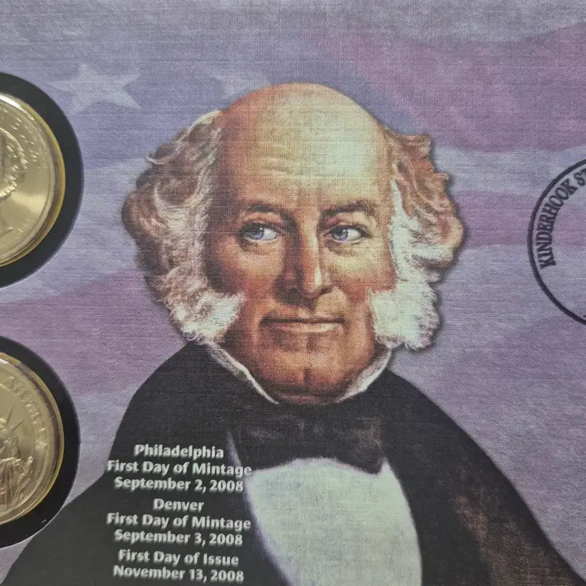[BUNJANG] US Presidential Dollar Coin Set 2008 / 2008미국 대통령 기념 주화+초일봉피