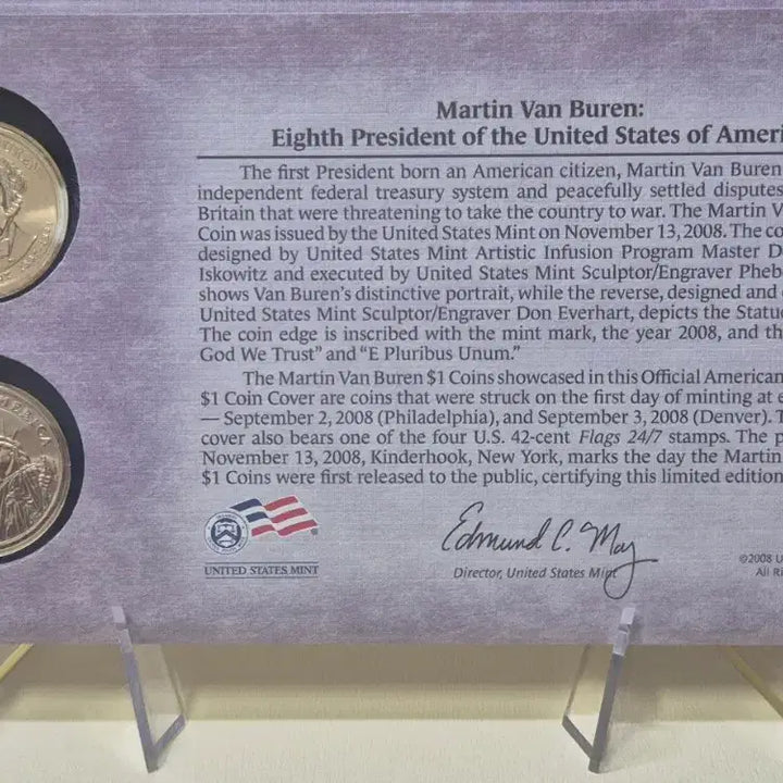 [BUNJANG] US Presidential Dollar Coin Set 2008 / 2008미국 대통령 기념 주화+초일봉피