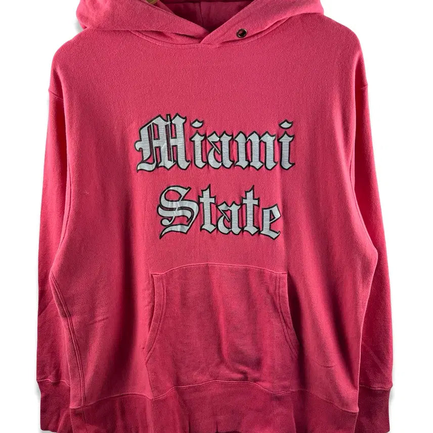 [BUNJANG] JPN Ragmachine Lettering Pink Hoodie / JPN 래그머신 레터링 핑크 후드티2180