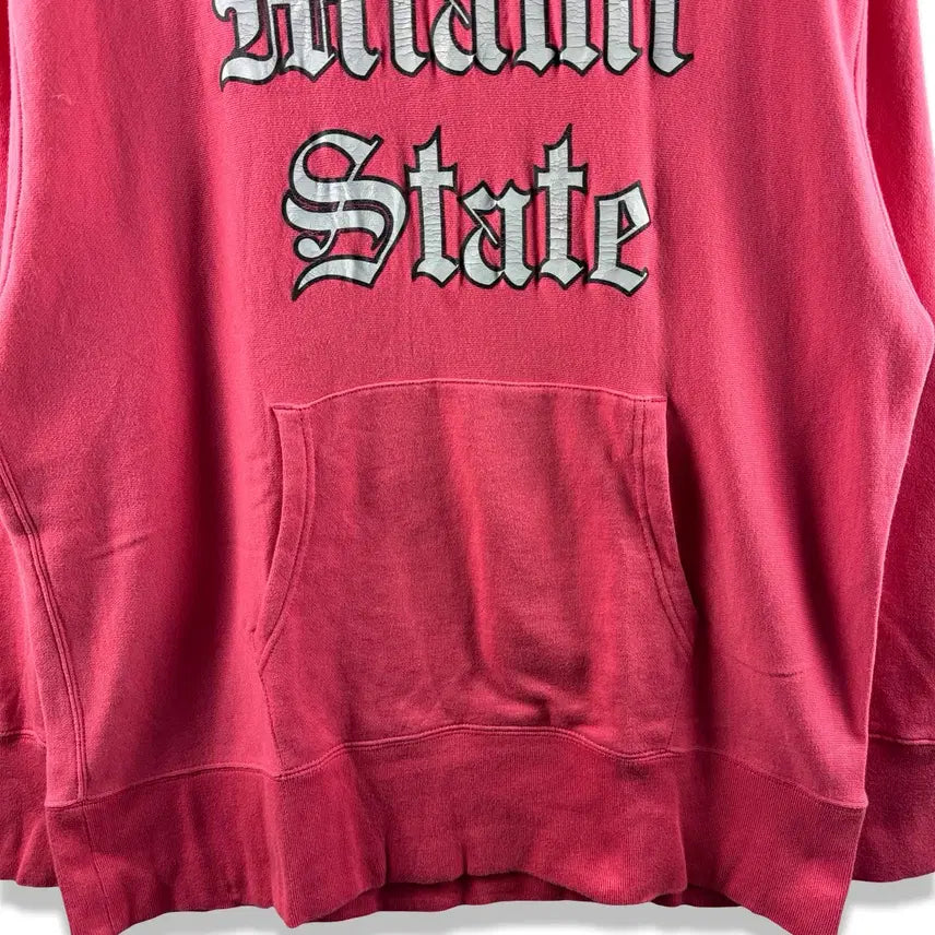 [BUNJANG] JPN Ragmachine Lettering Pink Hoodie / JPN 래그머신 레터링 핑크 후드티2180