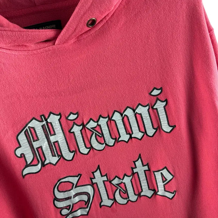 [BUNJANG] JPN Ragmachine Lettering Pink Hoodie / JPN 래그머신 레터링 핑크 후드티2180