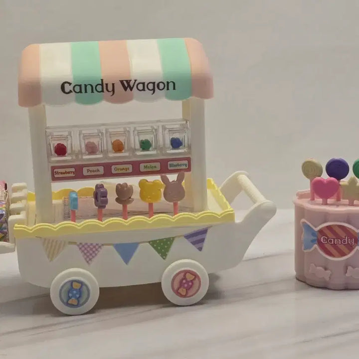 [BUNJANG] Sylvanian Families Ice Cream Cart and Candy Wagon Set / 실바니안 아이스크림 카트 올드버전