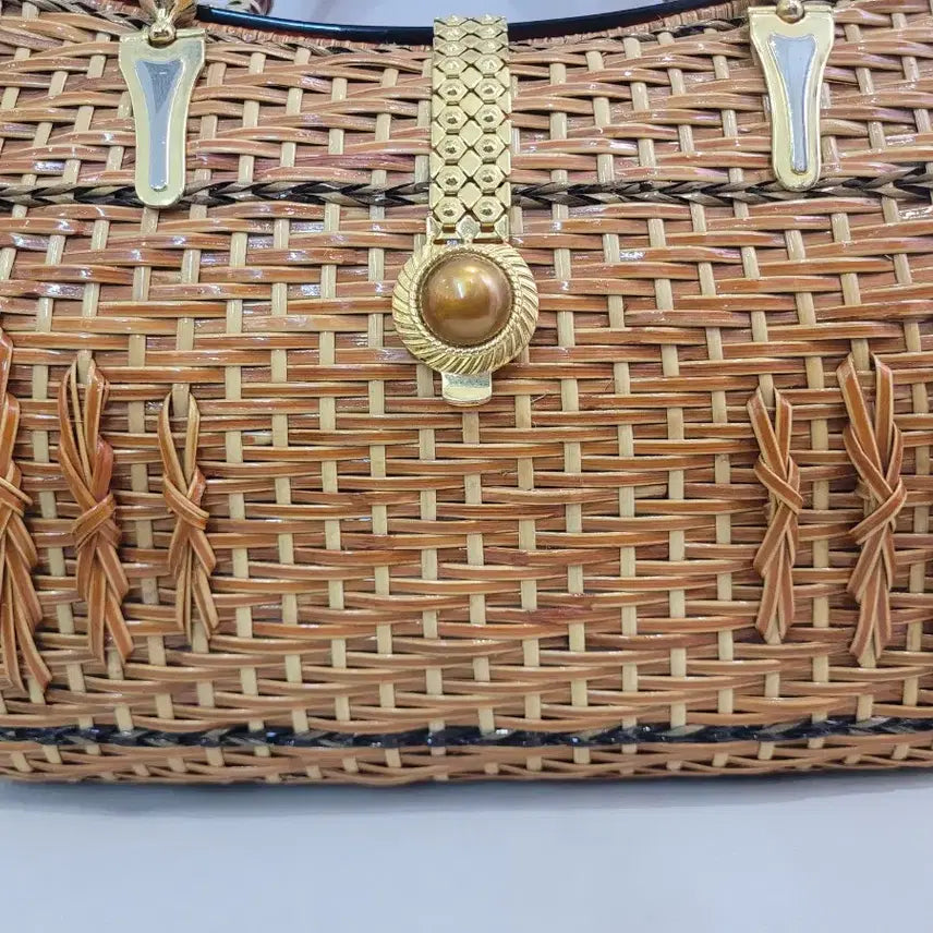 [BUNJANG] Vintage Rattan Tote Bag / 빈티지 라탄가방 토트백