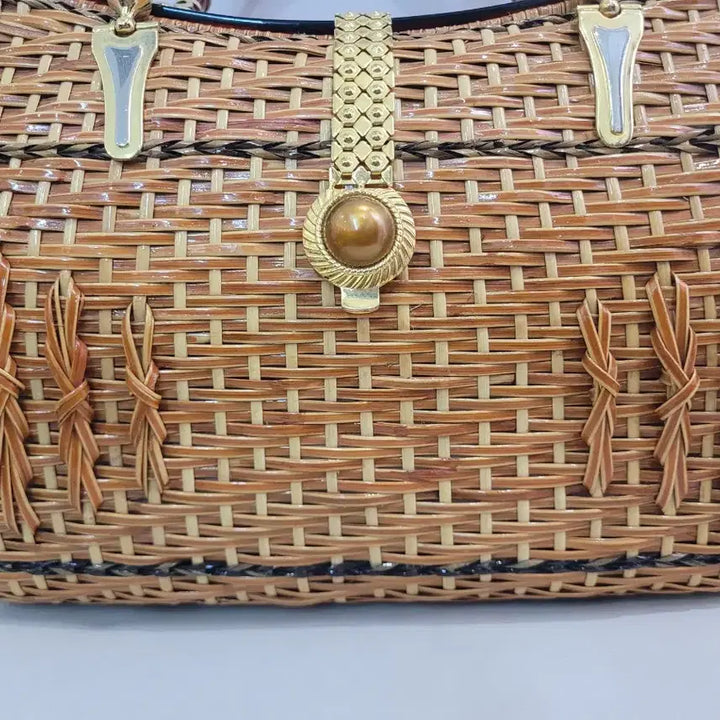 [BUNJANG] Vintage Rattan Tote Bag / 빈티지 라탄가방 토트백
