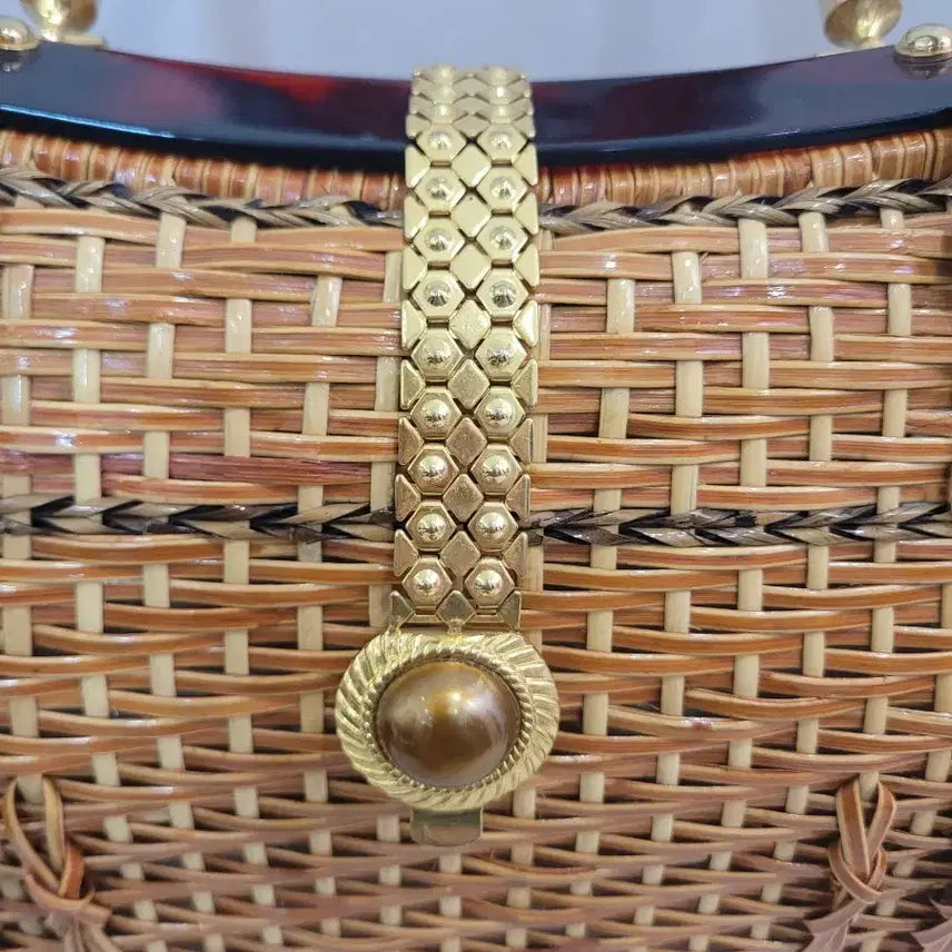 [BUNJANG] Vintage Rattan Tote Bag / 빈티지 라탄가방 토트백