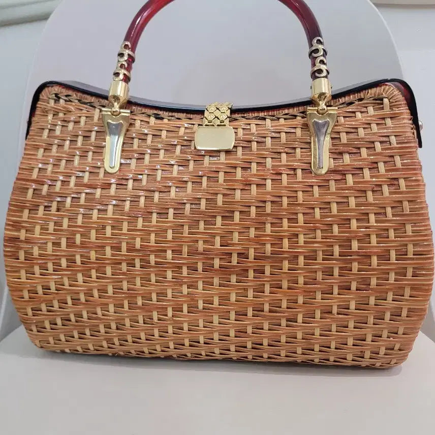 [BUNJANG] Vintage Rattan Tote Bag / 빈티지 라탄가방 토트백