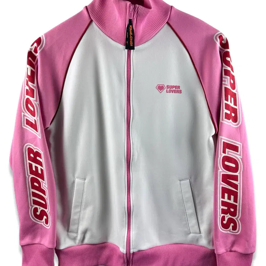 [BUNJANG] JPN Super Lovers Pink White Raglan Jersey / JPN 슈퍼러버즈 핑크화이트 나그랑져지2185
