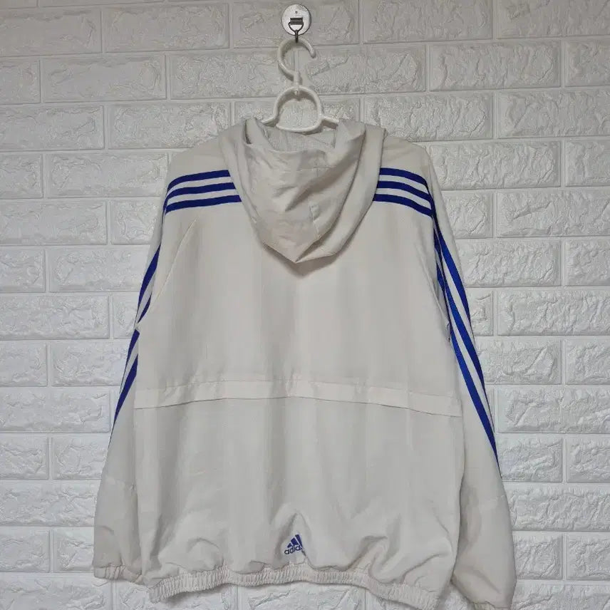 [BUNJANG] Adidas Big Logo Hooded Windbreaker Jacket / 아디다스 빅로고 후드 바람막이