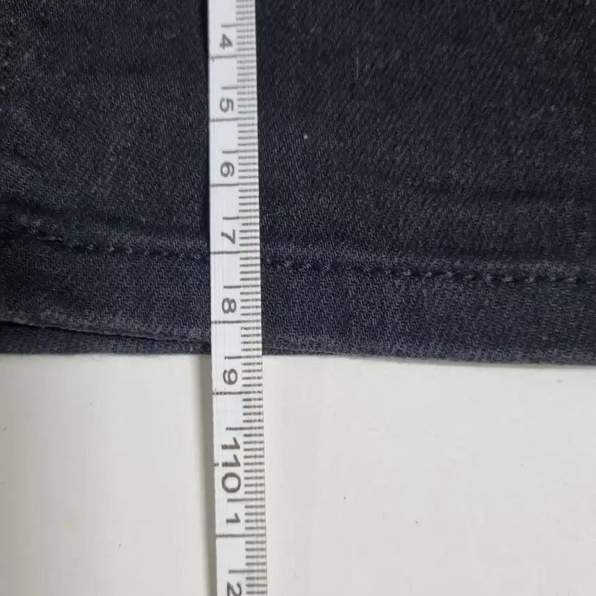 [BUNJANG] Plac Jeans Slim Straight Black Jeans / 32)플랙진 가죽패치 재팬 슬림 스트레이트 스판 블랙 일자청바지