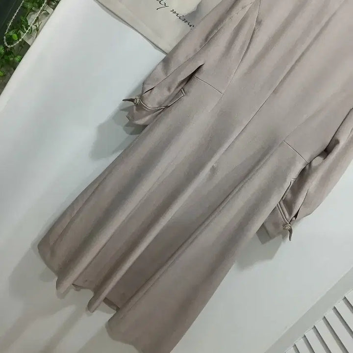 [SOLD OUT] 케네스레이디Kenneth Lady 카라넥더블버튼플레어원피스66