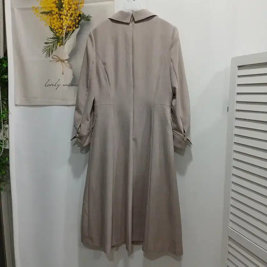 [SOLD OUT] 케네스레이디Kenneth Lady 카라넥더블버튼플레어원피스66