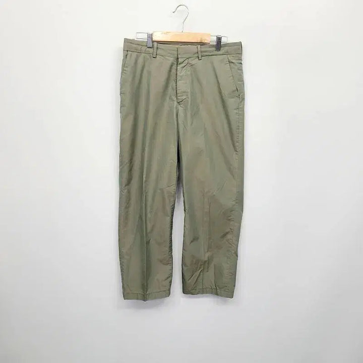 [BUNJANG] AURALEE Cotton Poly Mix Slacks - Khaki - Size 4 / 오라리(AURALEE) 코튼 폴리 믹스 슬랙스 카키 - 4사이즈