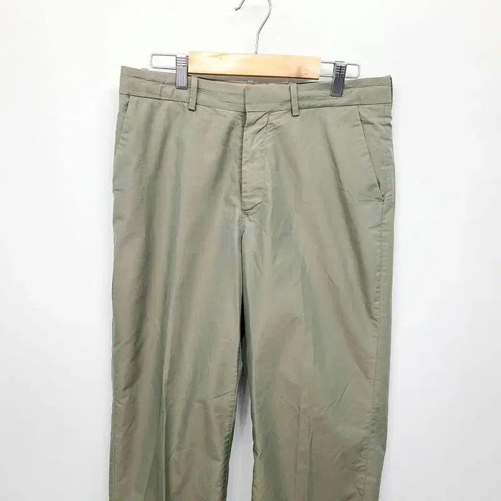 [BUNJANG] AURALEE Cotton Poly Mix Slacks - Khaki - Size 4 / 오라리(AURALEE) 코튼 폴리 믹스 슬랙스 카키 - 4사이즈