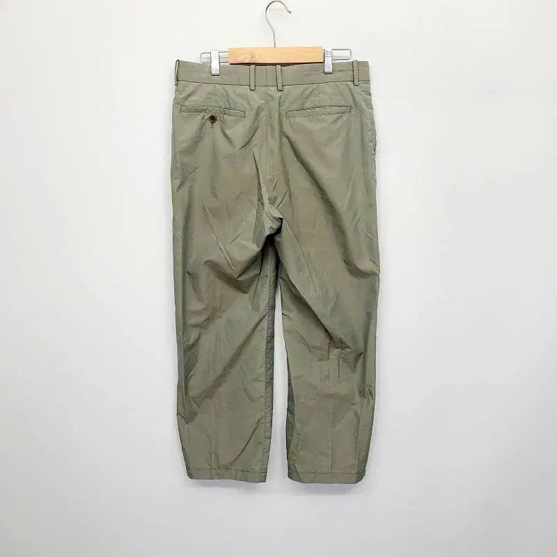 [BUNJANG] AURALEE Cotton Poly Mix Slacks - Khaki - Size 4 / 오라리(AURALEE) 코튼 폴리 믹스 슬랙스 카키 - 4사이즈