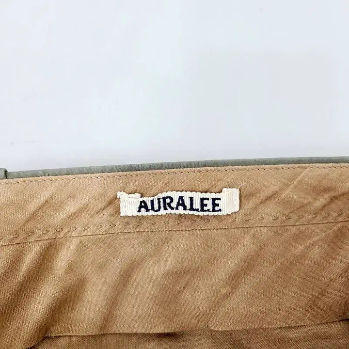 [BUNJANG] AURALEE Cotton Poly Mix Slacks - Khaki - Size 4 / 오라리(AURALEE) 코튼 폴리 믹스 슬랙스 카키 - 4사이즈