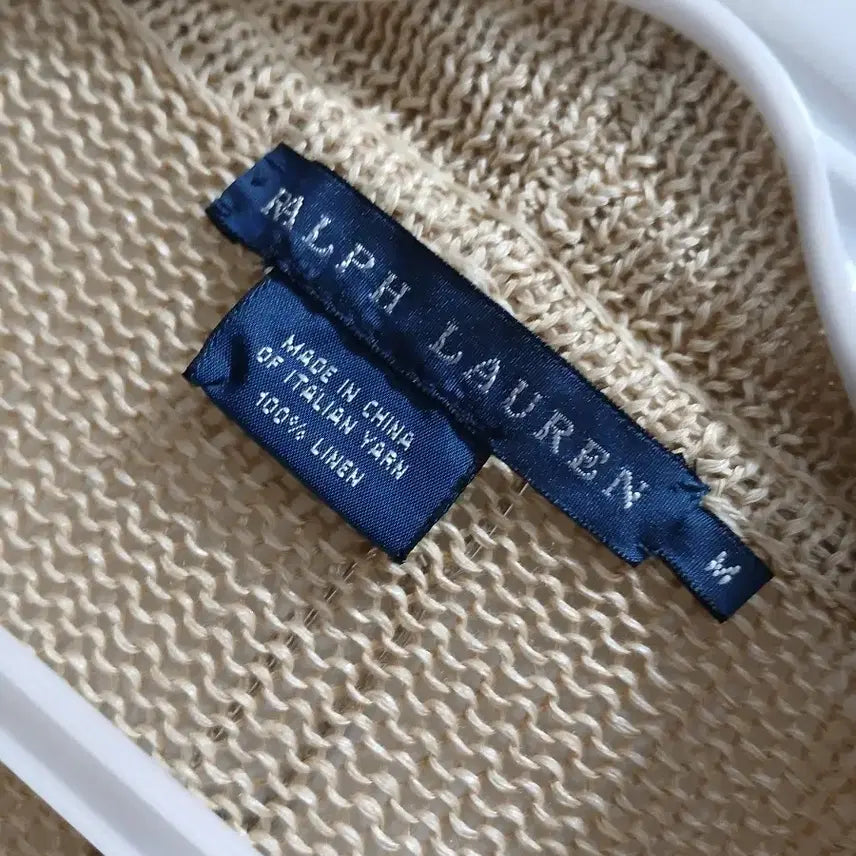 [BUNJANG] Polo Ralph Lauren Linen Drape Cardigan / 폴로랄프로렌.(마100%)드레이프 가디건 M.66.사용감없음