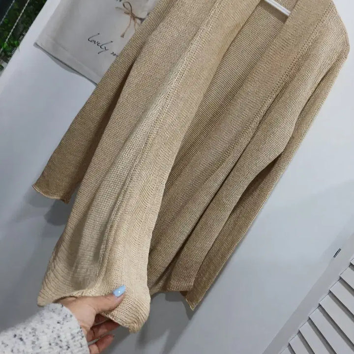 [BUNJANG] Polo Ralph Lauren Linen Drape Cardigan / 폴로랄프로렌.(마100%)드레이프 가디건 M.66.사용감없음