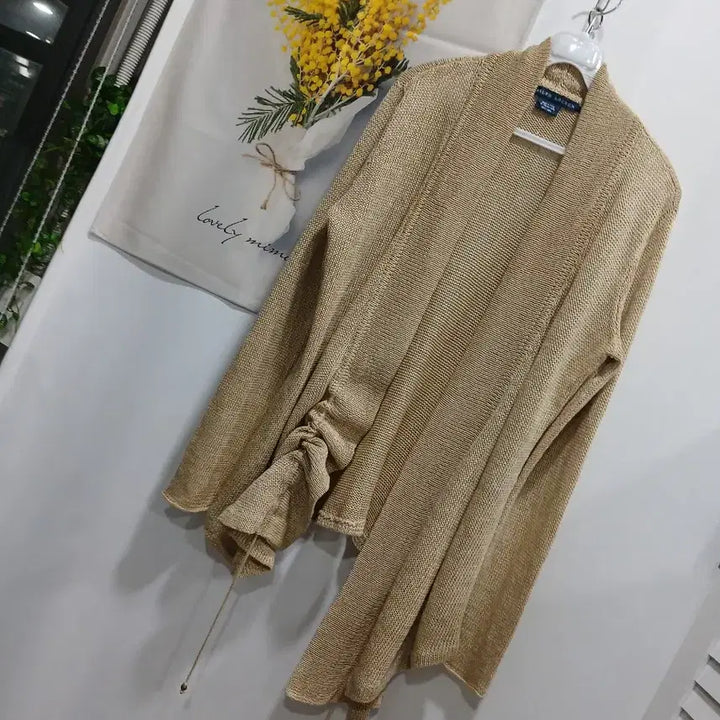 [BUNJANG] Polo Ralph Lauren Linen Drape Cardigan / 폴로랄프로렌.(마100%)드레이프 가디건 M.66.사용감없음