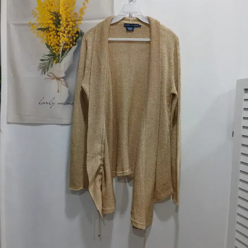 [BUNJANG] Polo Ralph Lauren Linen Drape Cardigan / 폴로랄프로렌.(마100%)드레이프 가디건 M.66.사용감없음