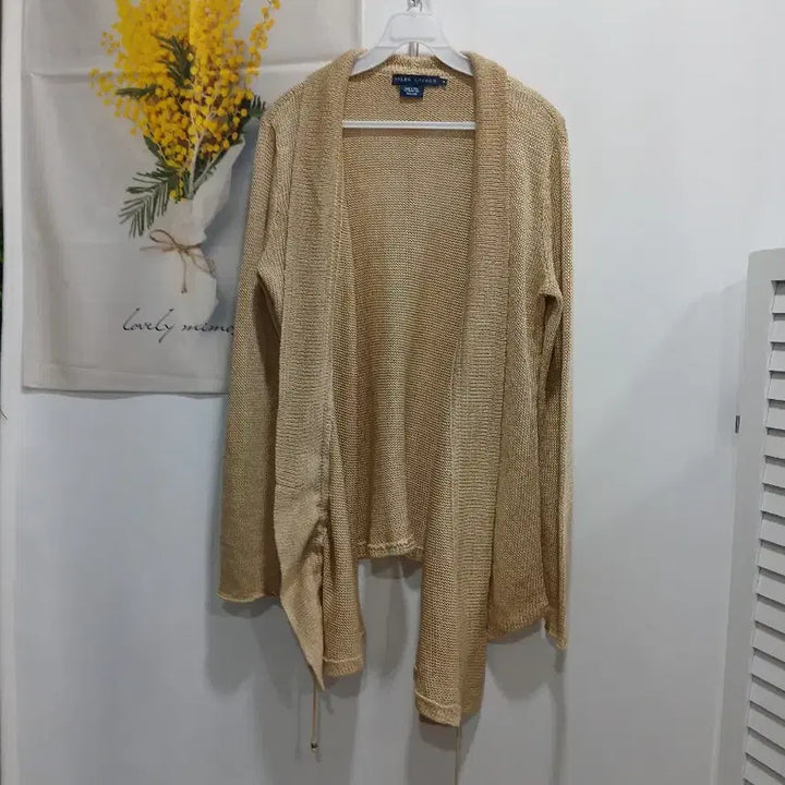 [BUNJANG] Polo Ralph Lauren Linen Drape Cardigan / 폴로랄프로렌.(마100%)드레이프 가디건 M.66.사용감없음