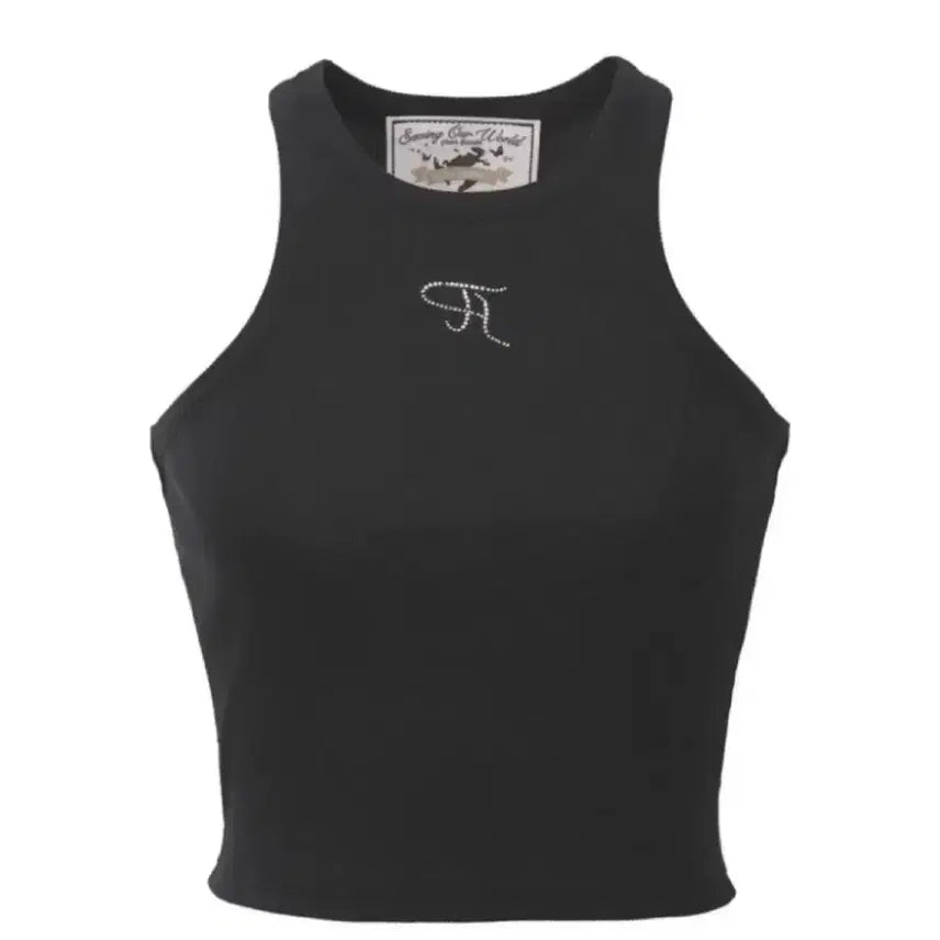 [BUNJANG] 3 Times Tank Top Crop Top Black / 새상품) 쓰리타임즈 쥬얼리 탱크 탑 크롭 블랙
