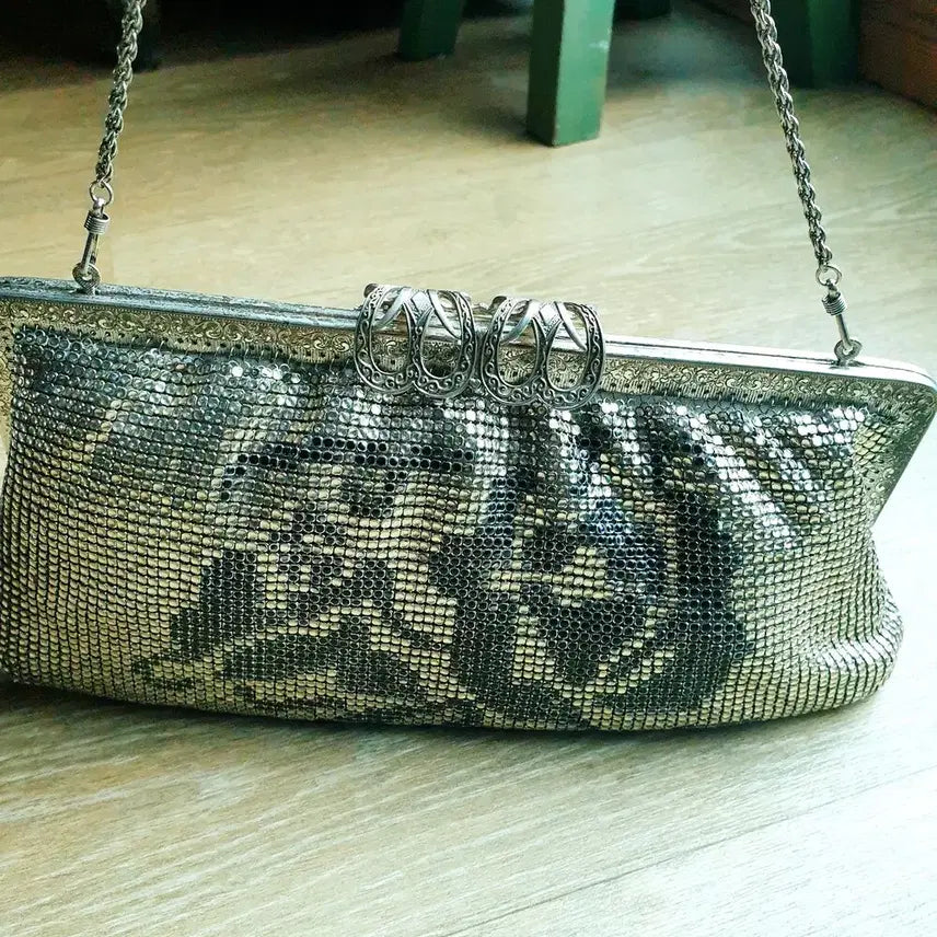 [BUNJANG] Metal Mesh Vintage Clutch Pouch / 특가세일~고급 메탈 메쉬( Metal Mech 정품)빈티지 클러치 파우치