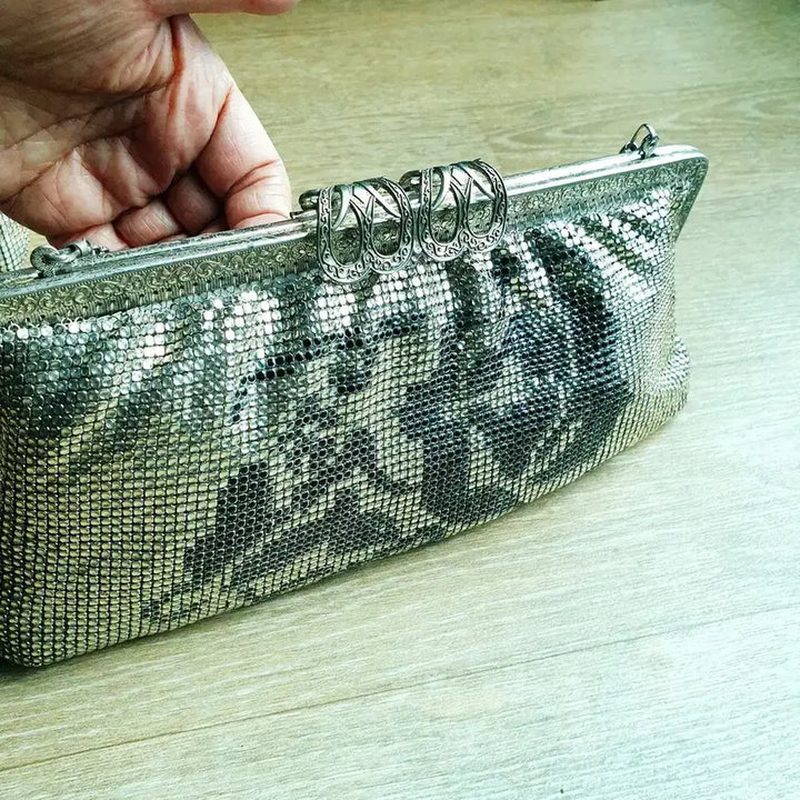 [BUNJANG] Metal Mesh Vintage Clutch Pouch / 특가세일~고급 메탈 메쉬( Metal Mech 정품)빈티지 클러치 파우치