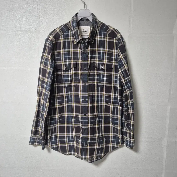 [SOLD OUT] 라코스테 남성 체크 셔츠100