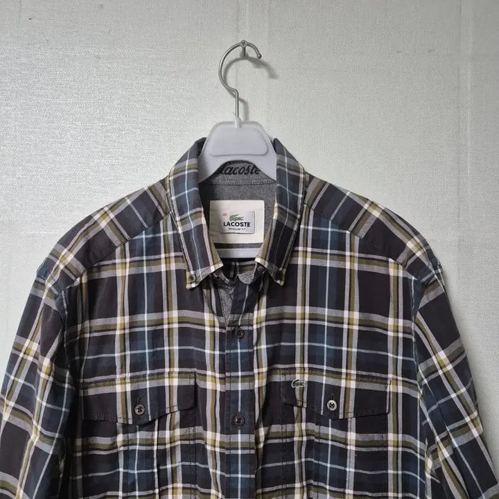 [SOLD OUT] 라코스테 남성 체크 셔츠100