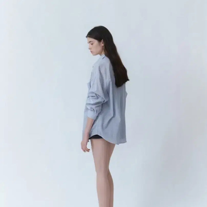 [BUNJANG] URAGO Airy Loose Fit Shirt Sky Blue / 유라고(URAGO) 에어리 루즈핏 셔츠 스카이블루
