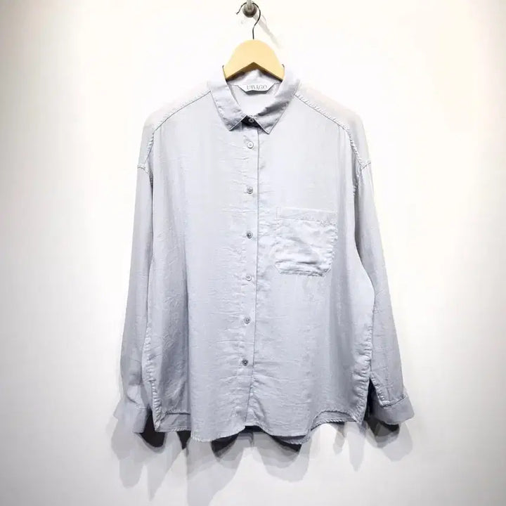 [BUNJANG] URAGO Airy Loose Fit Shirt Sky Blue / 유라고(URAGO) 에어리 루즈핏 셔츠 스카이블루