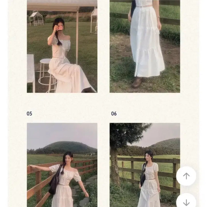 [BUNJANG] Unbranded Banded Long Ruffle Skirt - White / 허리밴딩 캉캉 롱스커트 화이트 FREE