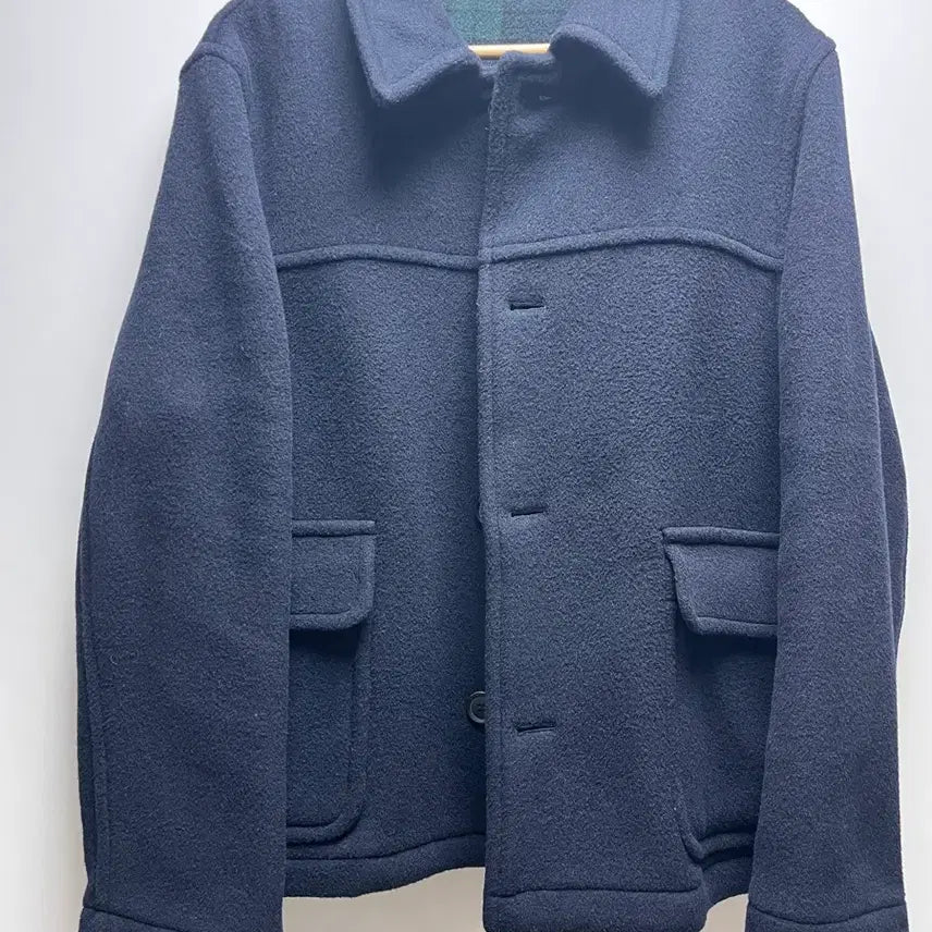 [BUNJANG] London Tradition Jackson Half Coat Navy / [42] 런던트레디션 잭슨 하프코트 네이비