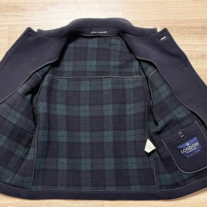 [BUNJANG] London Tradition Jackson Half Coat Navy / [42] 런던트레디션 잭슨 하프코트 네이비