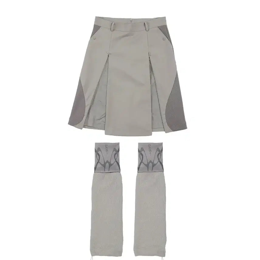 [BUNJANG] ojos Midi Skirt / 오호스(ojos) 레그워머 미디스커트
